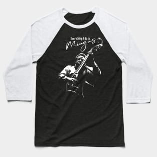 Charles Mingus way silhouette Baseball T-Shirt